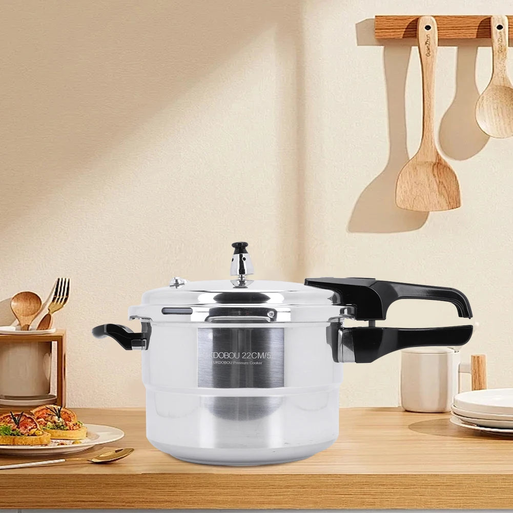 Aluminum Pressure Cooker With Steaming Plate For Induction Stoves