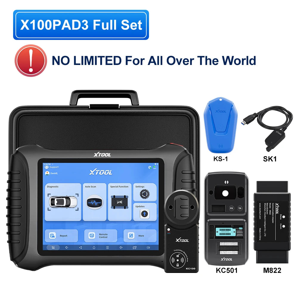 XTOOL X100 PAD3 Elite IMMO Key Programmer KC100 All Keys