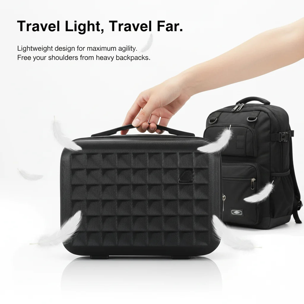 NONECN 4-Piece ABS Hardside Spinner Luggage Set With Cosmetic Bag