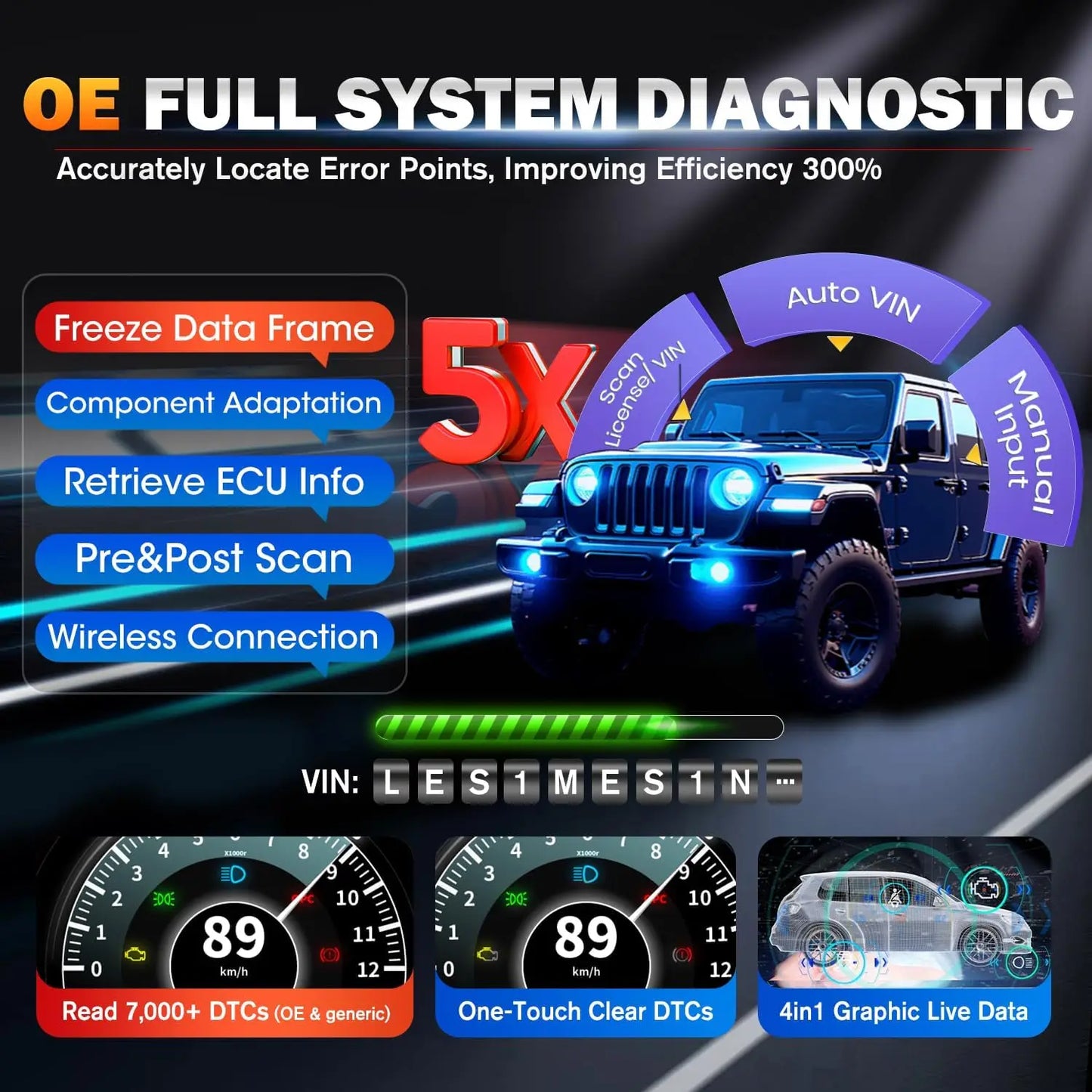 Autel MaxiCOM MK900BT Diagnostic Tool With 40 Services CAN FD