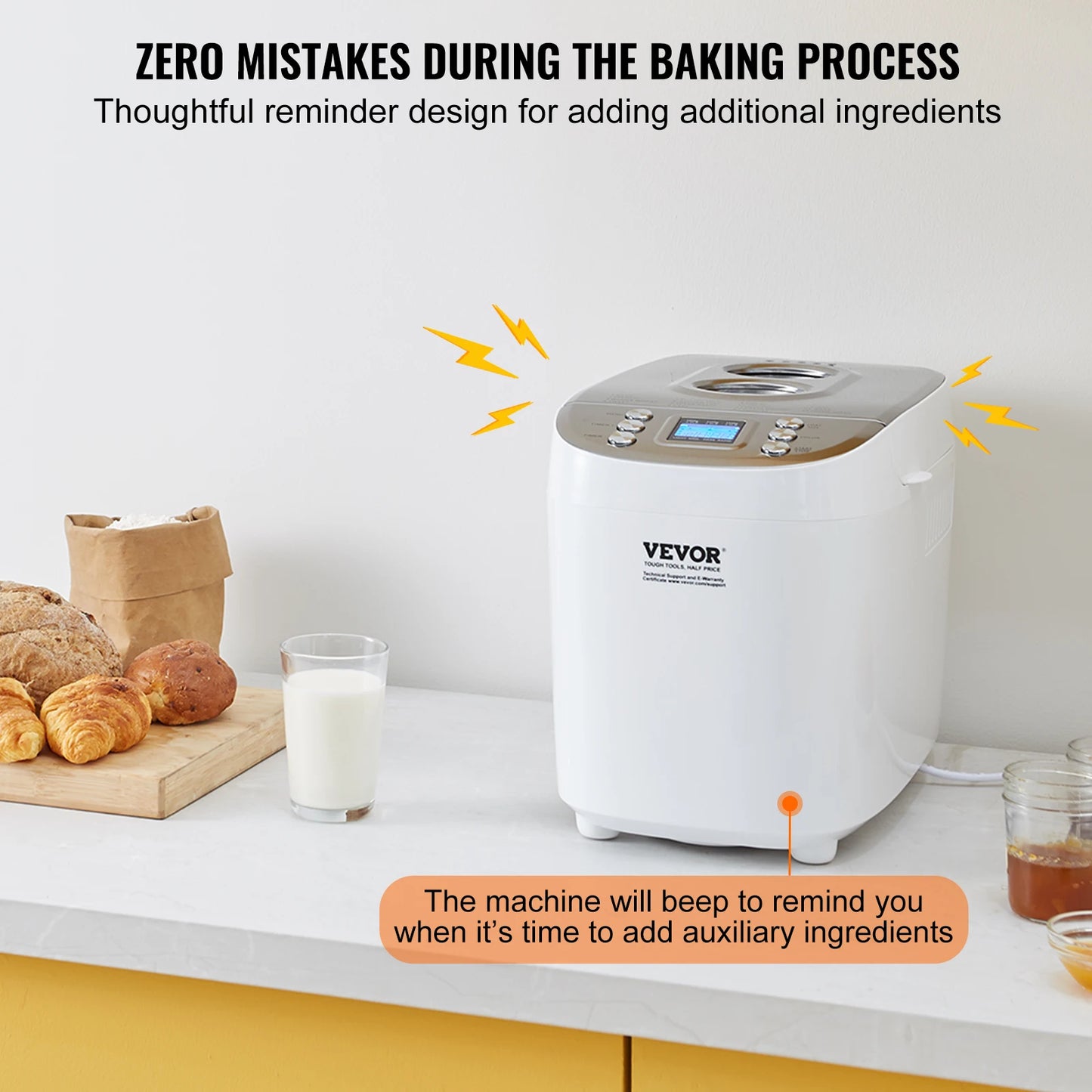 SucceBuy 15 Function Bread Maker Gluten Free Setting