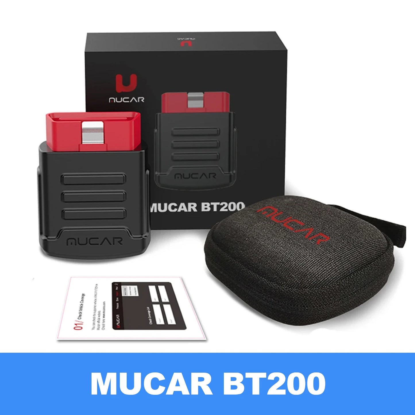 MUCAR BT200 Pro OBD2 Bluetooth Diagnostic Tool Full System Scan