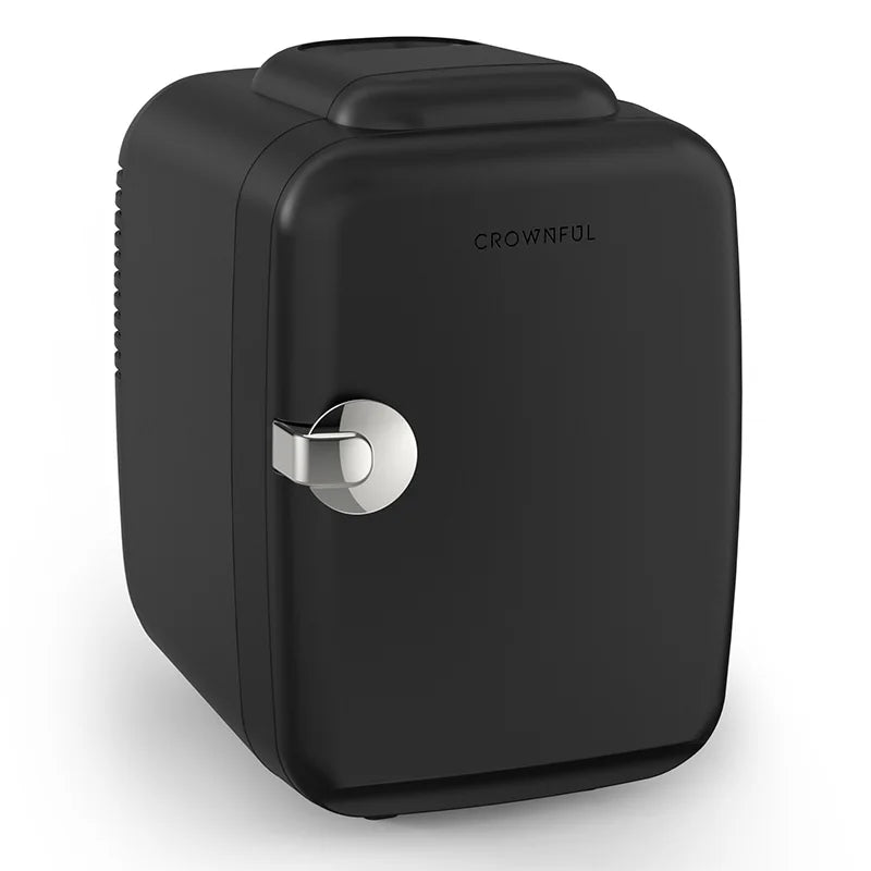 Crownful Mini Fridge For Makeup Skincare Refrigerator AC DC Car