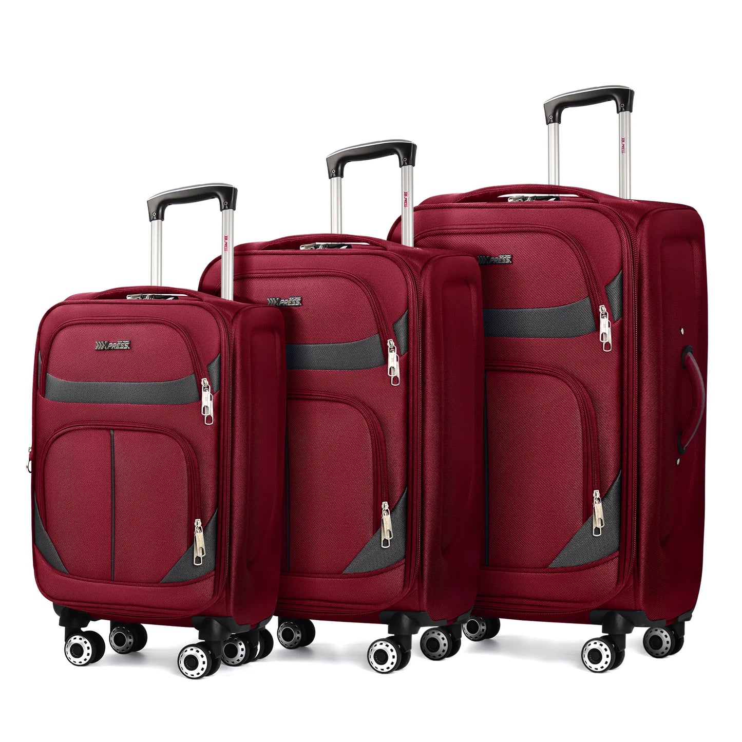 New York XPress Expandable Luggage Set 3 Piece Spinner