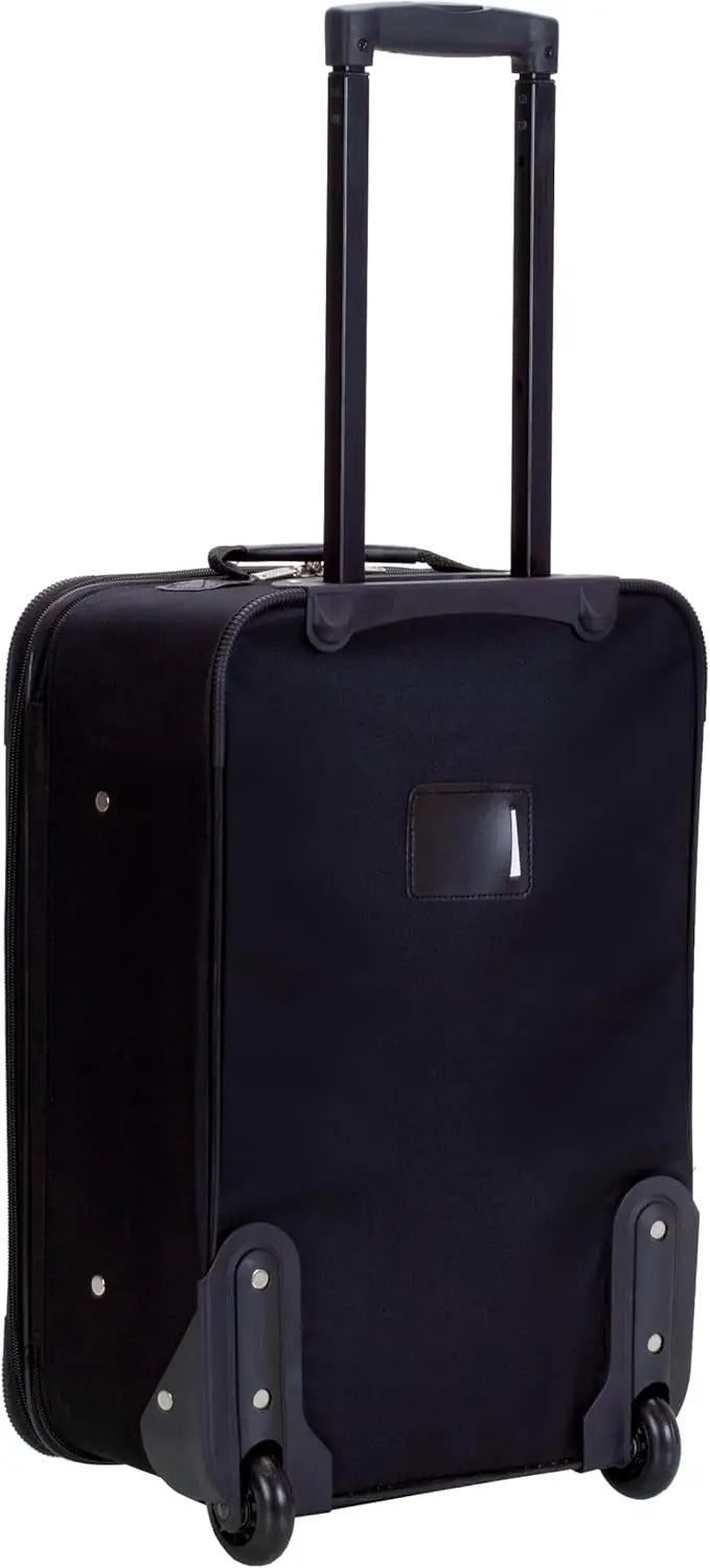 Caster Expandable Softside Upright Luggage Set with Inline Skate Wheels