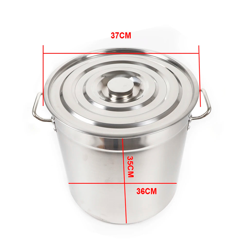 Stainless Steel Soup And Stock Pot With Lid Durable