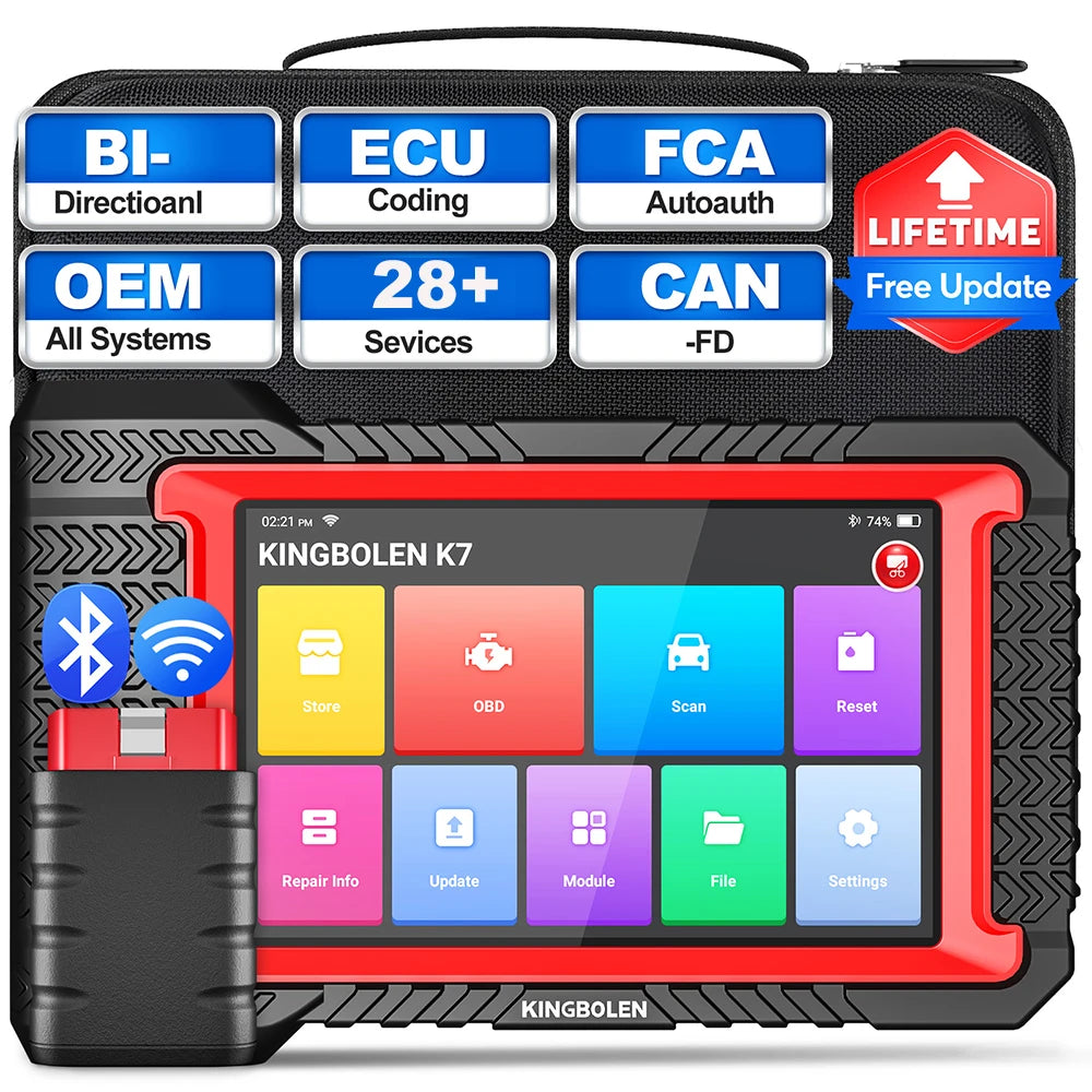 Kingbolen K7 All System Car Diagnostic Tool ECU Coding