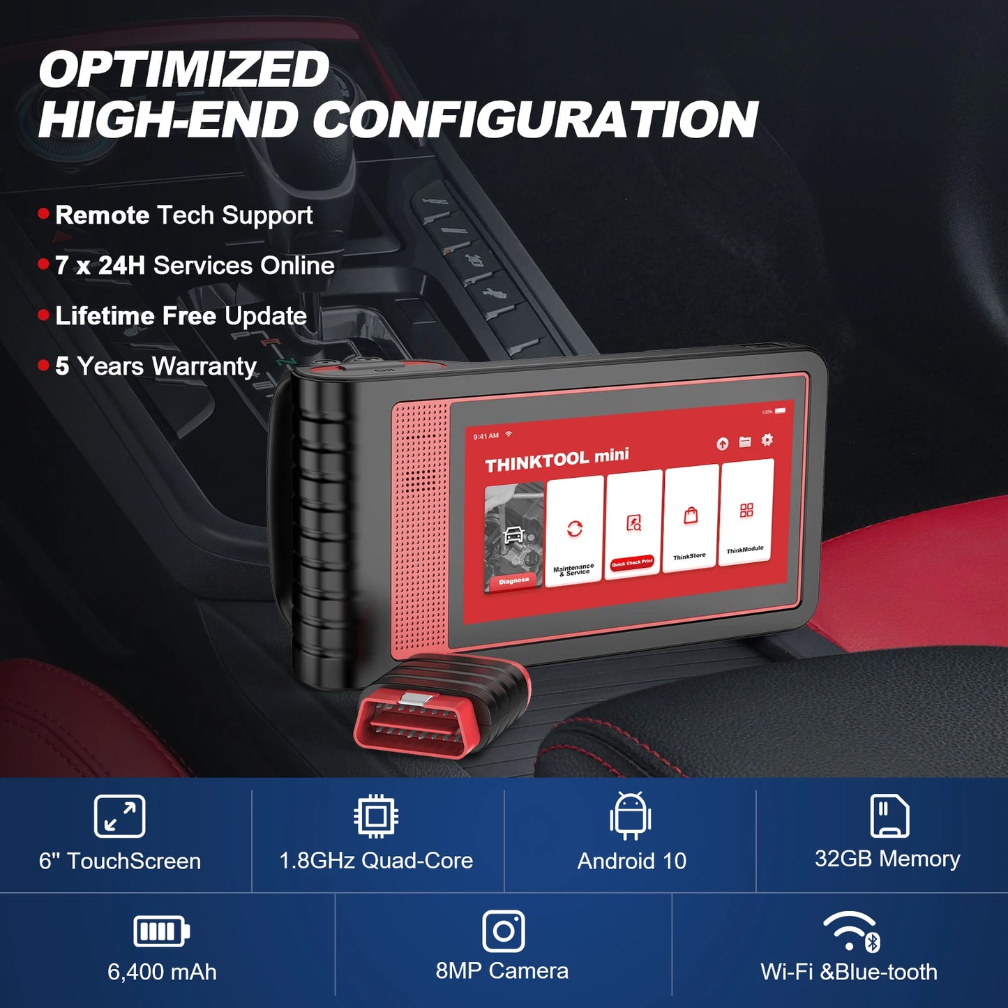 Thinkcar Thinktool Mini 2 CANFD Car Diagnostic Tool OBD2 Scanner