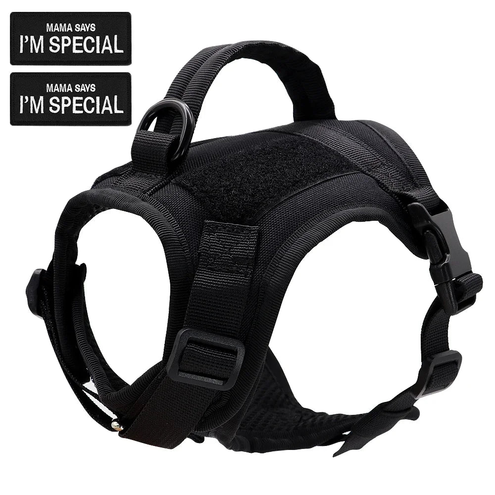 Nylon Cat Harness Vest With Handle Military Tactical Cats