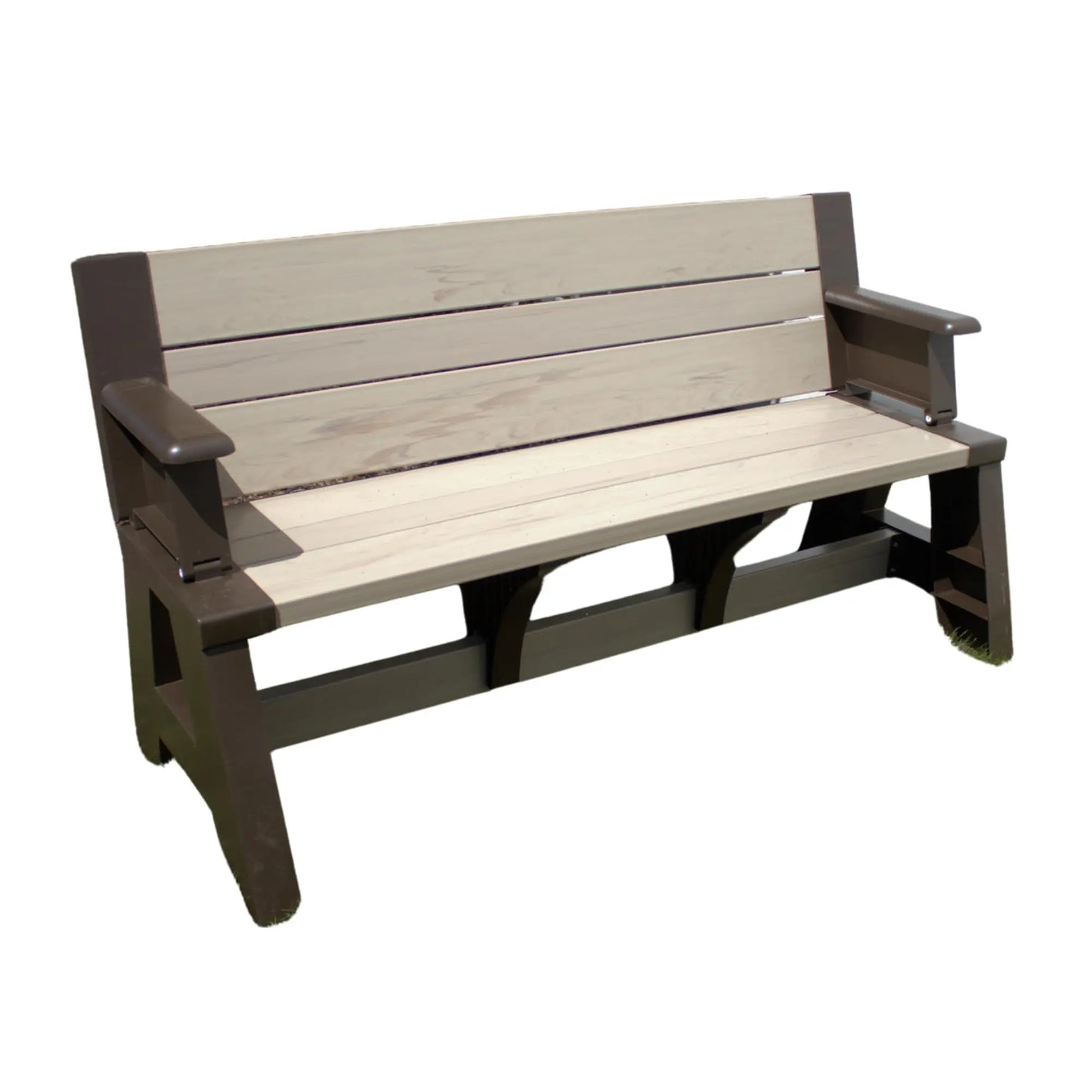 YTYIN Convert a Bench 2 In 1 Outdoor Bench and Picnic Table