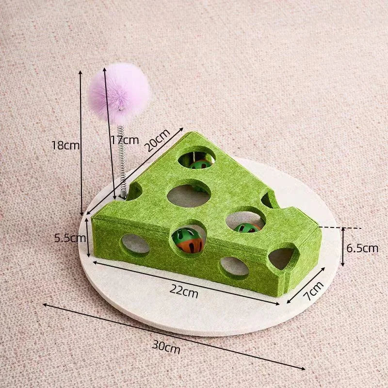 Interactive Cat Maze Puzzle Toy With Bell Balls For Kitten