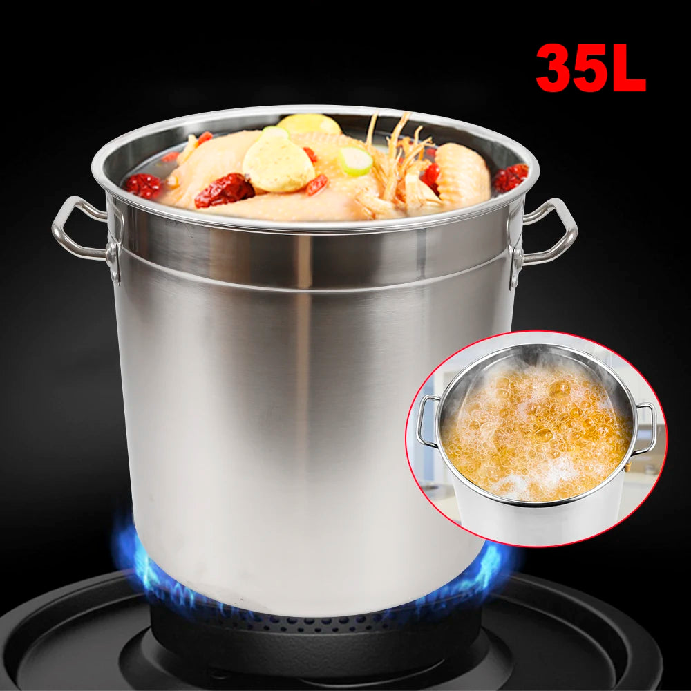Stainless Steel Soup And Stock Pot With Lid Durable
