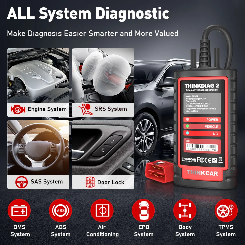 THINKCAR ThinkDiag 2 All Software Diagnostic Tool With CAN FD