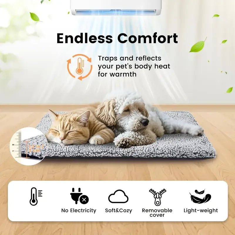 Winter Self Heating Pet Pad Blanket No Electricity Dogs Cats