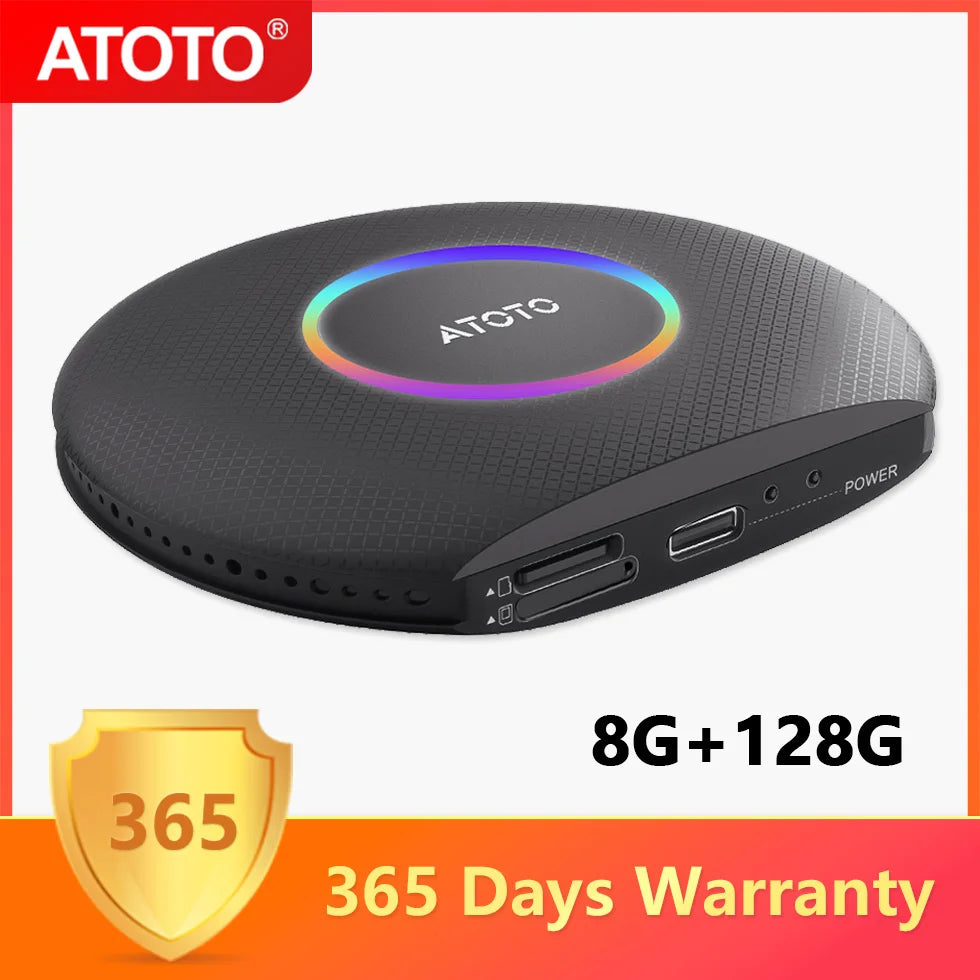 ATOTO Wireless Apple CarPlay Adapter for Android Auto USB Bluetooth