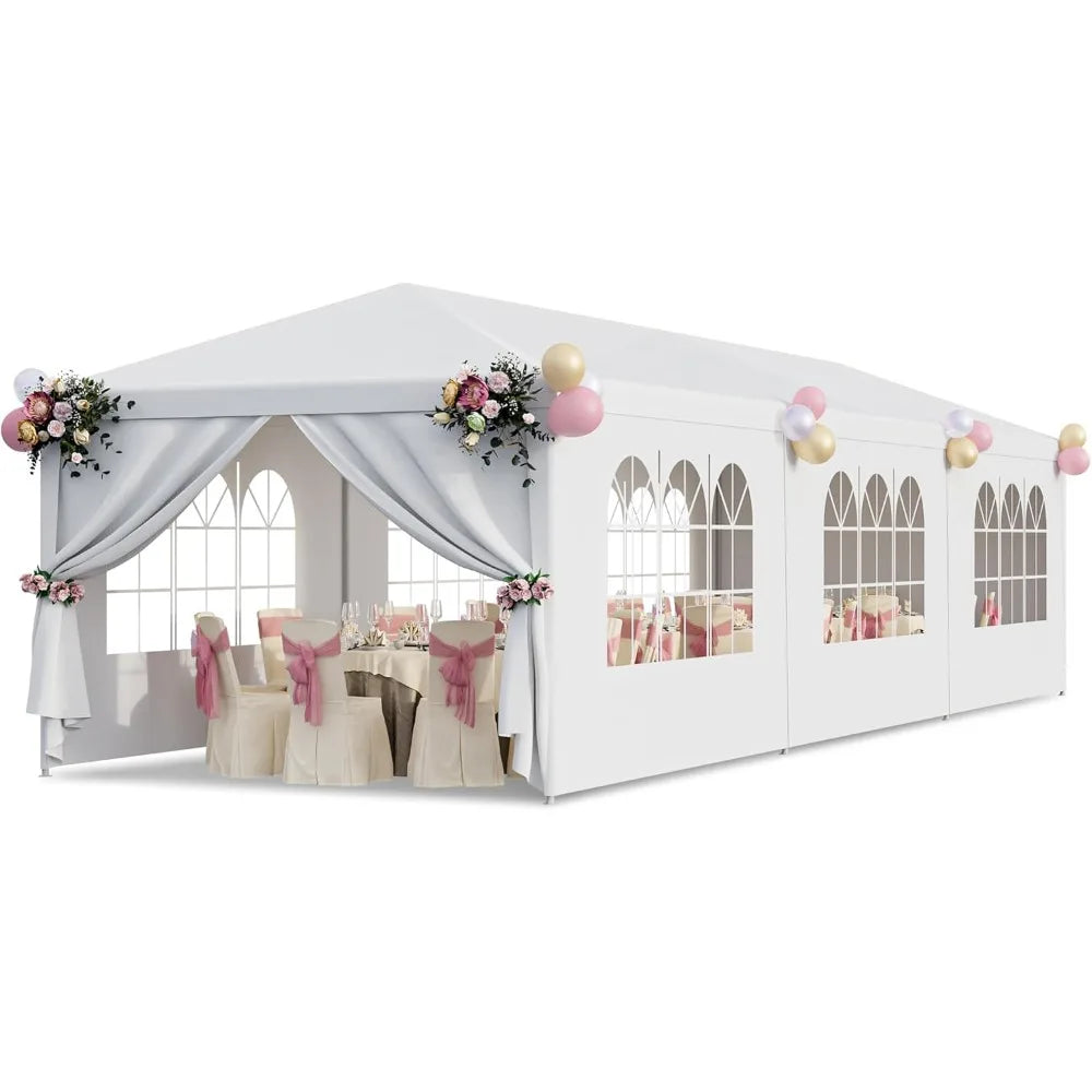 Party Tent Outdoor Canopy Gazebo Shelter With Sidewalls Heavy Duty Waterproof
