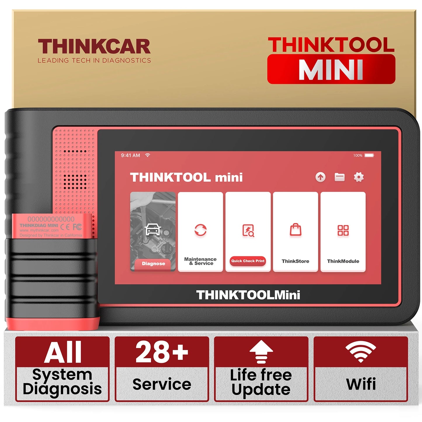 Thinkcar Thinktool Mini 2 CANFD Car Diagnostic Tool OBD2 Scanner