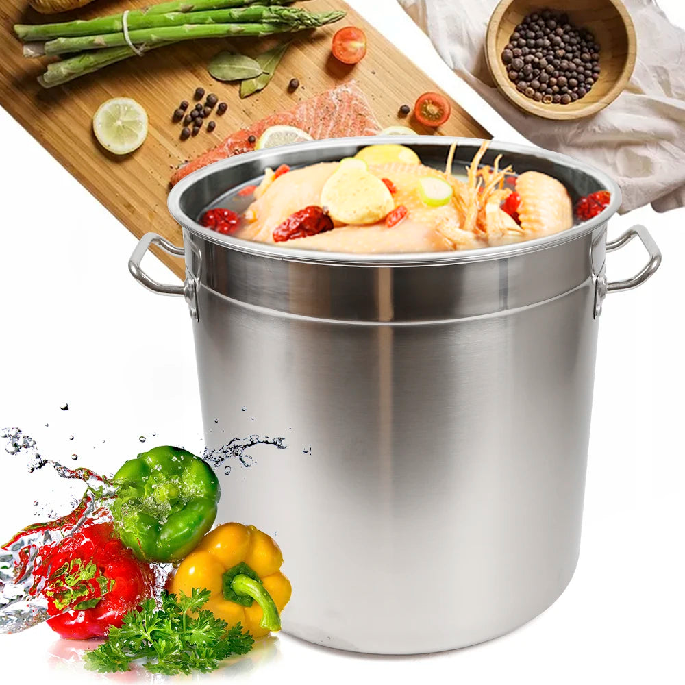 Stainless Steel Soup And Stock Pot With Lid Durable