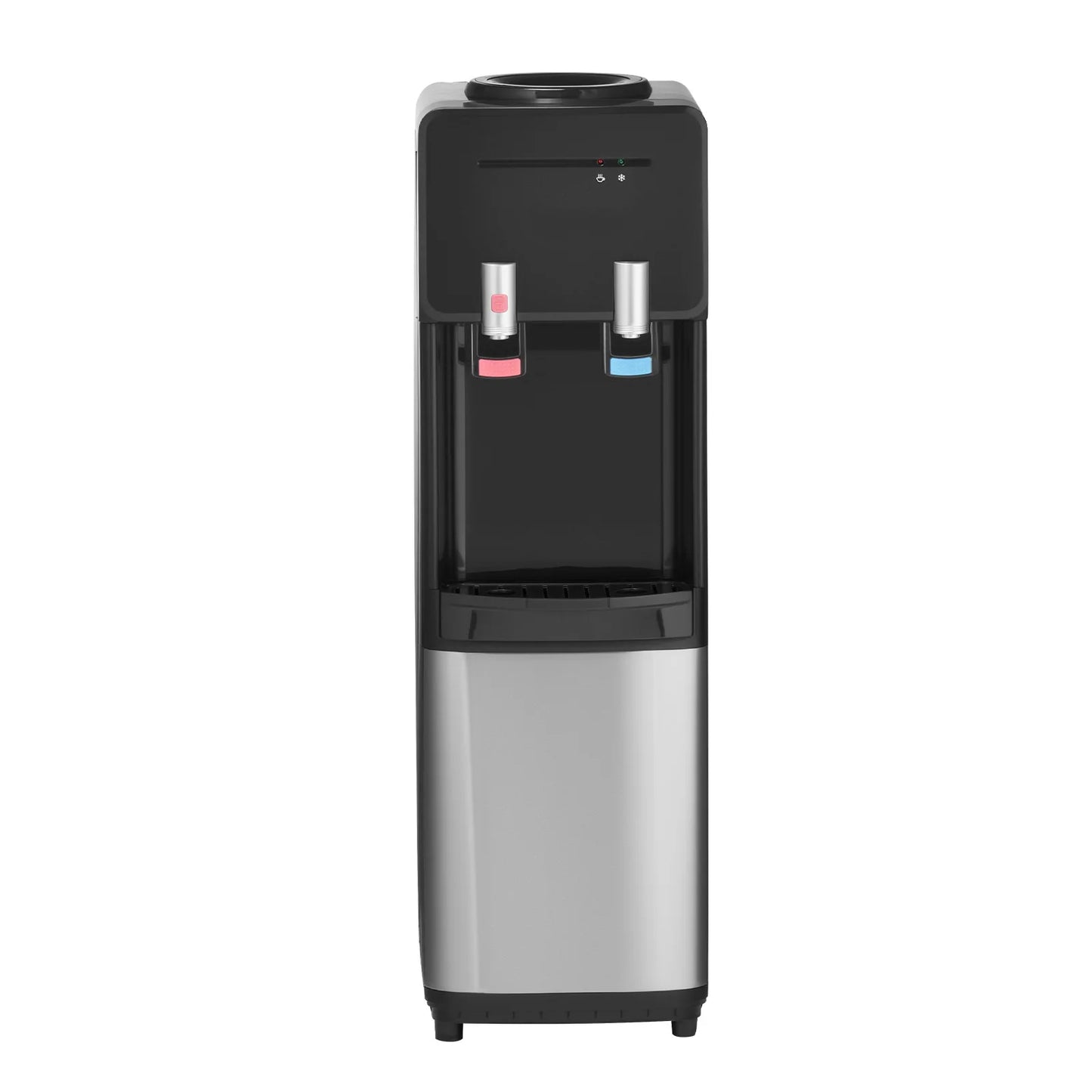 SucceBuy Top Loading Water Cooler Dispenser Hot Cold Stainless Steel