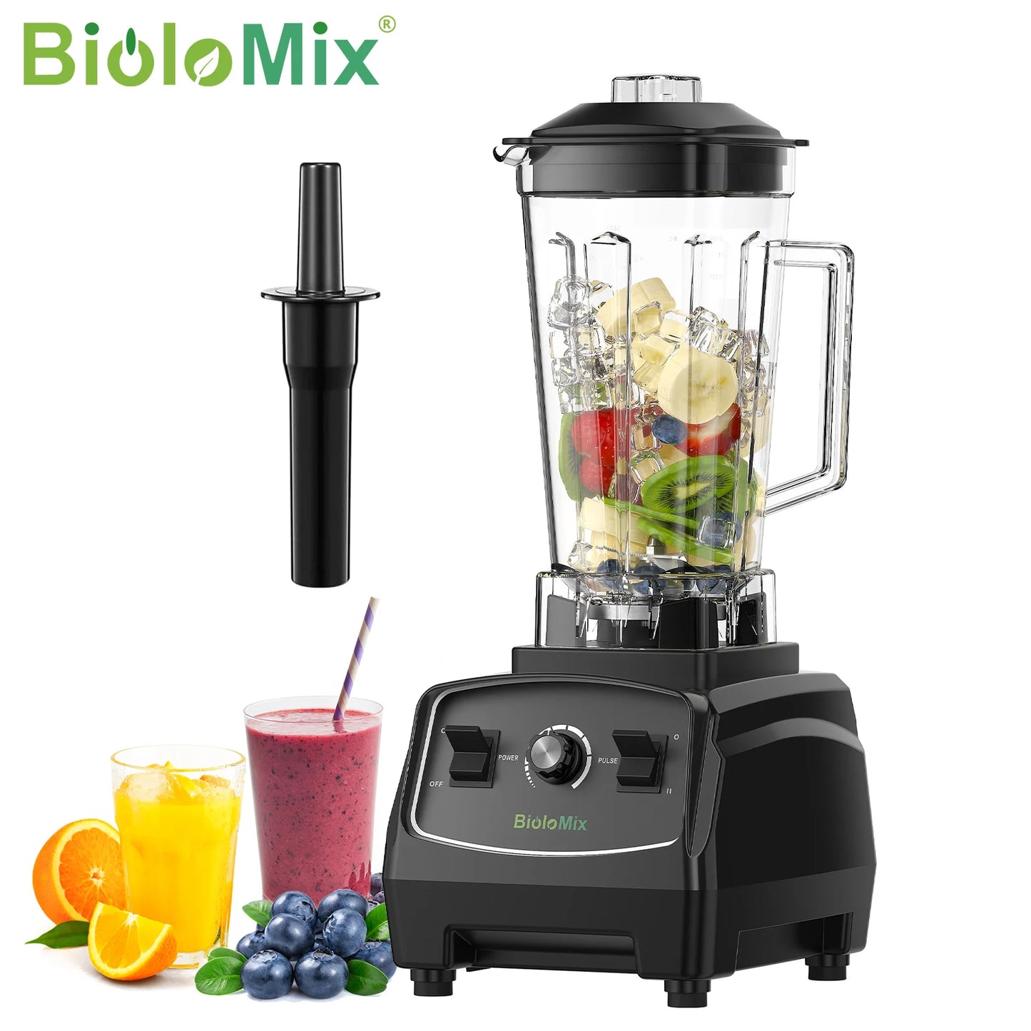 Biolomix BPA Free 3HP Blender Juicer Heavy Duty Food Processor