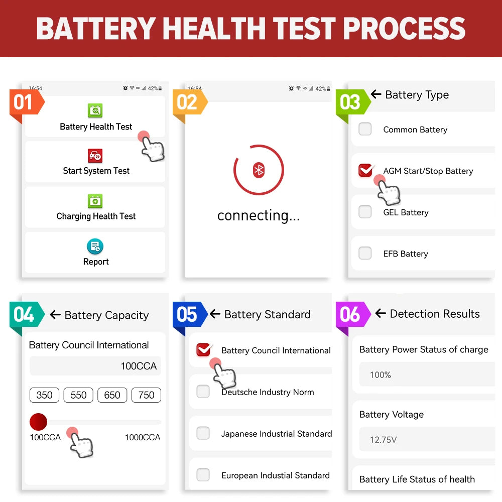 LAUNCH X431 BST-360 Bluetooth Battery Tester And Analyzer