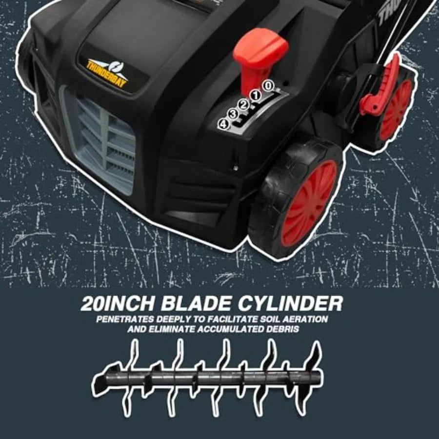 Yao Hui Huang 2-in-1 Electric Dethatcher and Scarifier Grass Bag