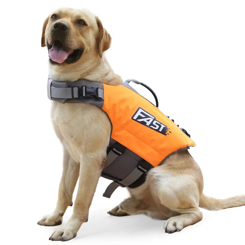 Dog Swimming Life Vest Safety Jacket Reflective Adjustable