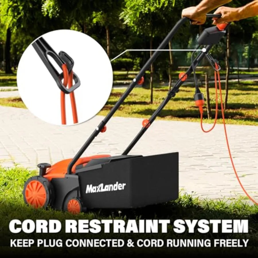 YAO HUI HUANG Electric Dethatcher Scarifier 2 in 1 Lawn